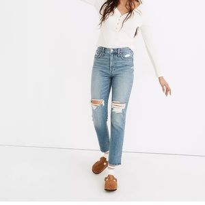 Madewell Perfect Vintage distressed jean